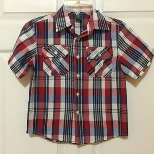U.S Polo Assn Boys Short Sleeve Button Down Shirt.